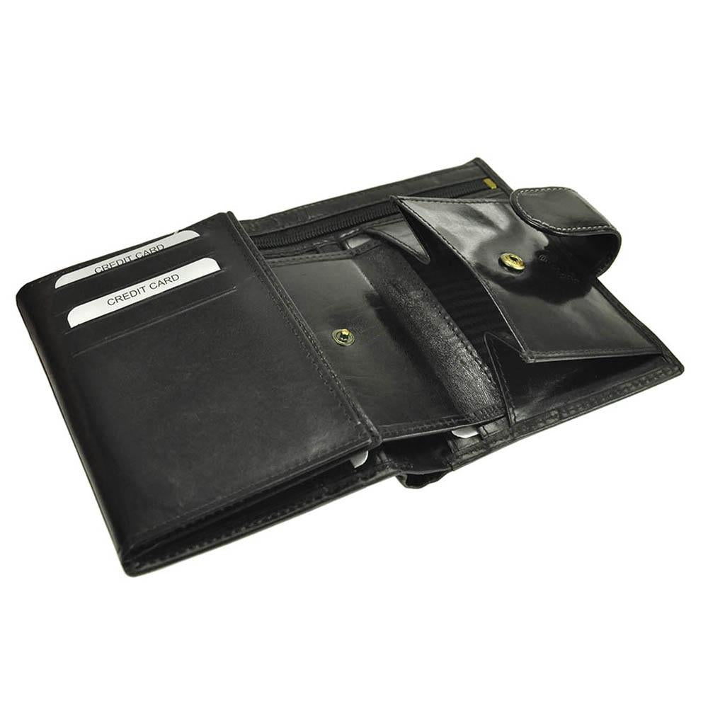 Мъжки кожен портфейл GPB592, Черен - с RFID защита 7