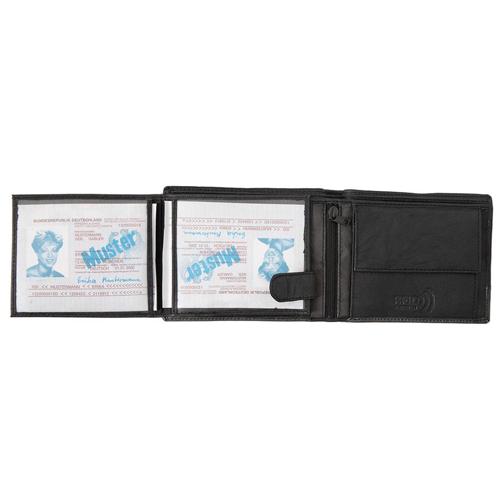 Мъжки кожен портфейл GPB610, Черен - с RFID защита 5