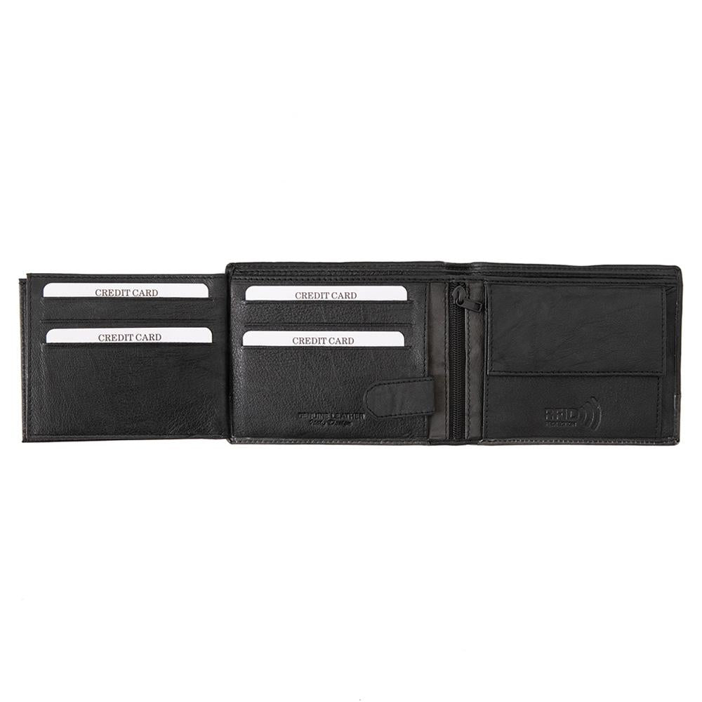 Мъжки кожен портфейл GPB610, Черен - с RFID защита 4