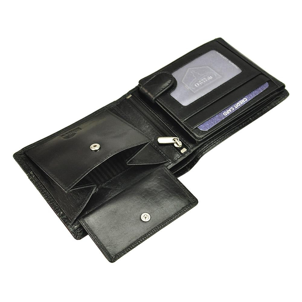 Мъжки кожен портфейл GPB640, Черен - с RFID защита 9