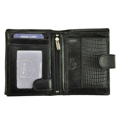 Мъжки кожен портфейл GPB641, Черен - с RFID защита 5