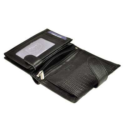 Мъжки кожен портфейл GPB641, Черен - с RFID защита 12