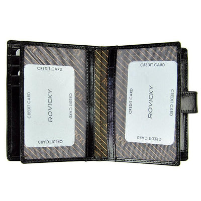 Мъжки кожен портфейл GPB658, Черен 4