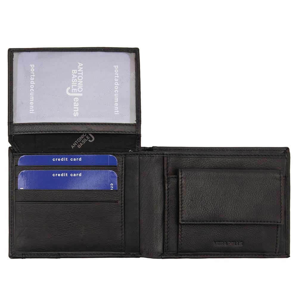 Мъжки кожен портфейл GPB669, Черен - с RFID защита 4