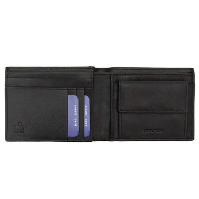 Мъжки кожен портфейл GPB670, Черен - с RFID защита 3