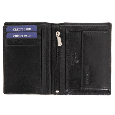 Мъжки кожен портфейл GPB686, Черен - с RFID защита 3