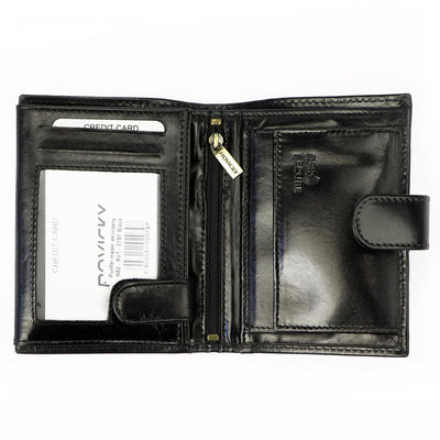 Мъжки кожен портфейл GPB714, Черен - с RFID защита 4