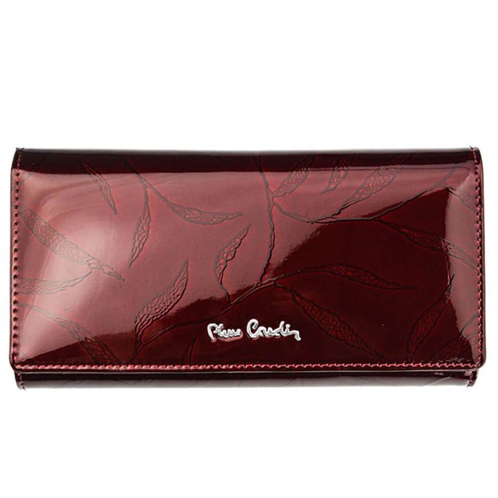 Pierre Cardin | Дамско портмоне от естествена кожа GPD016, Бургундия 1