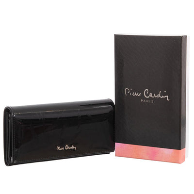 Pierre Cardin | Дамско портмоне от естествена кожа GPD016, Черен 2