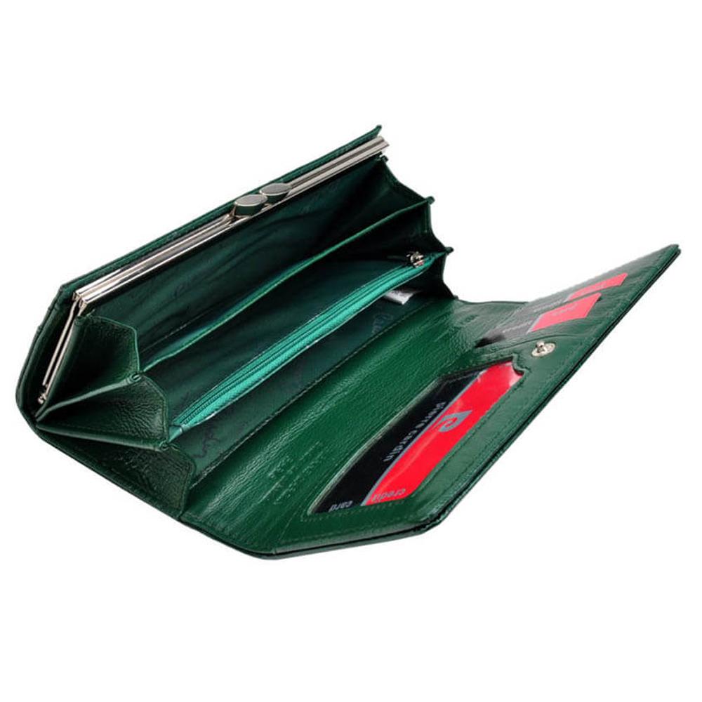 Pierre Cardin | Дамско портмоне от естествена кожа GPD016, Зелен 3