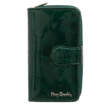 Pierre Cardin | Дамско портмоне от естествена кожа GPD017, Зелен 1