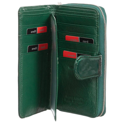 Pierre Cardin | Дамско портмоне от естествена кожа GPD017, Зелен 4