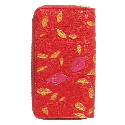 Pierre Cardin | Дамско портмоне от естествена кожа GPD036, Червен 5