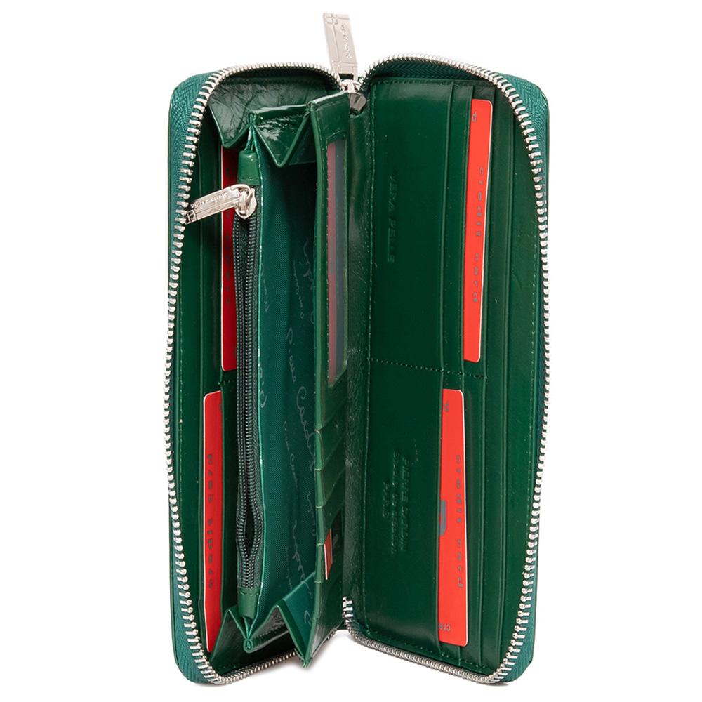Pierre Cardin | Дамско портмоне от естествена кожа GPD045, Зелен 3