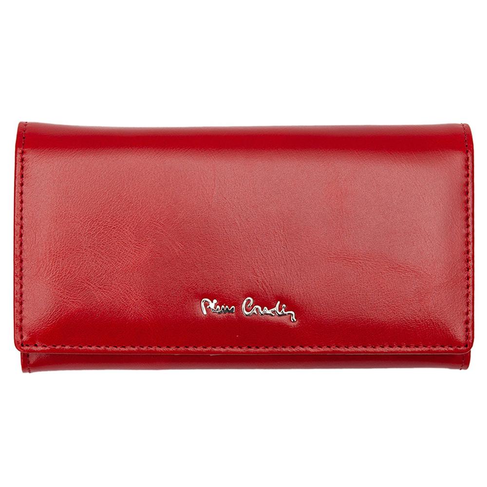 Pierre Cardin | Дамско портмоне от естествена кожа GPD047, Червен 1