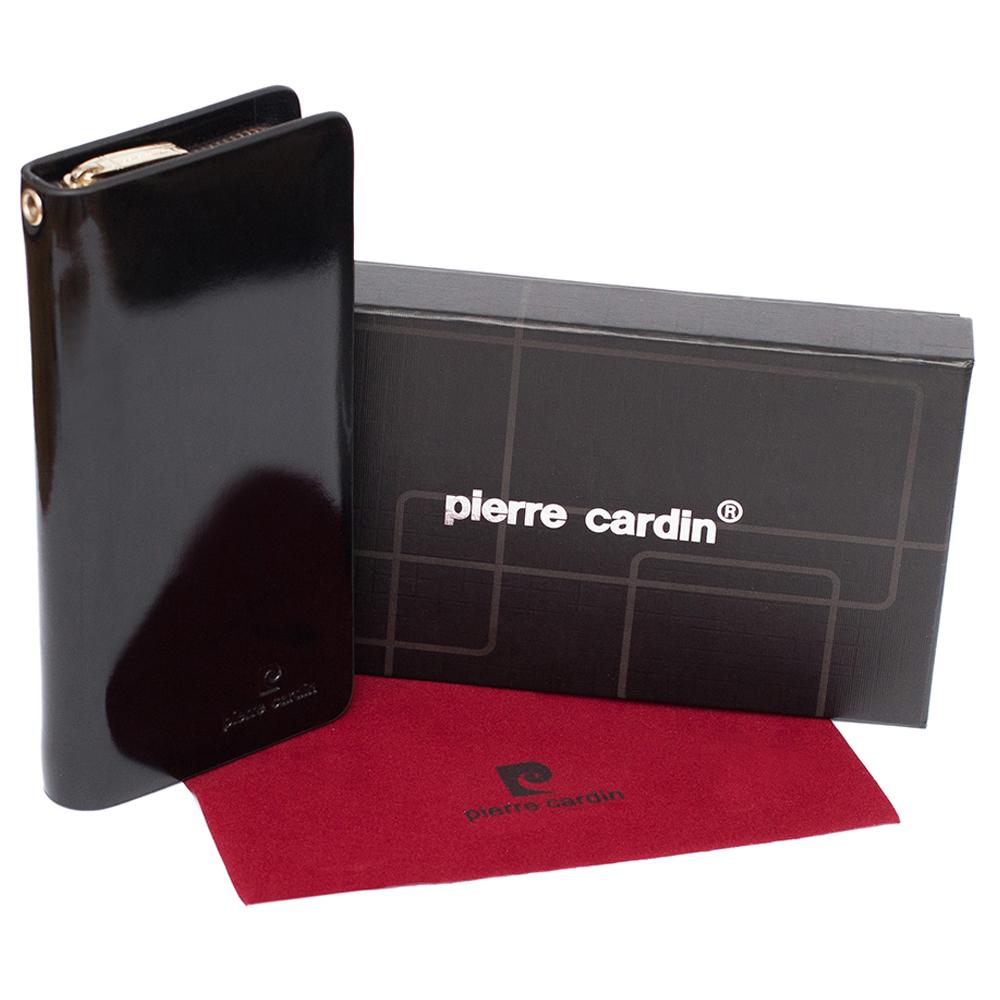 Pierre Cardin | Дамско портмоне от естествена кожа GPD051, Черен 2