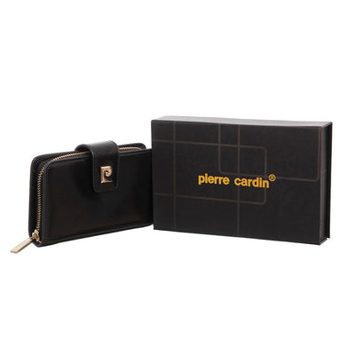 Pierre Cardin | Дамско портмоне от естествена кожа GPD060, Черен 2