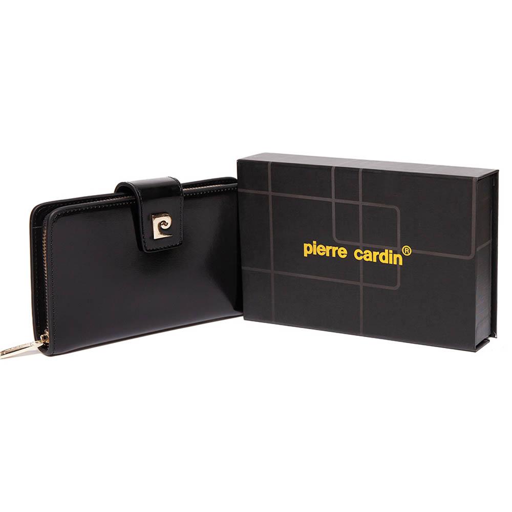 Pierre Cardin | Дамско портмоне от естествена кожа GPD069, Черен 2