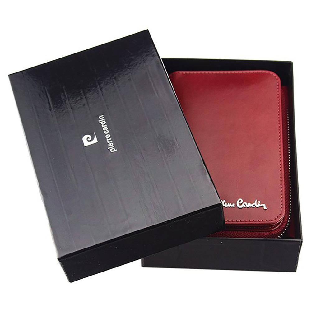 Pierre Cardin | Дамско портмоне от естествена кожа GPD070, Червен 2