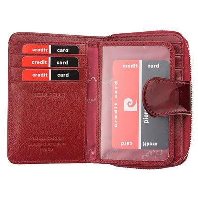 Pierre Cardin | Дамско портмоне от естествена кожа GPD075, Бордо 3