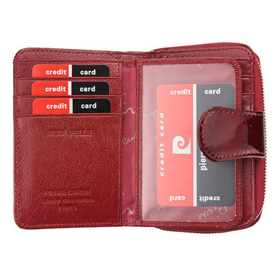 Pierre Cardin | Дамско портмоне от естествена кожа GPD079, Червен 3