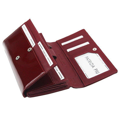 Дамско портмоне от естествена кожа GPD245, Бордо - с RFID защита 4
