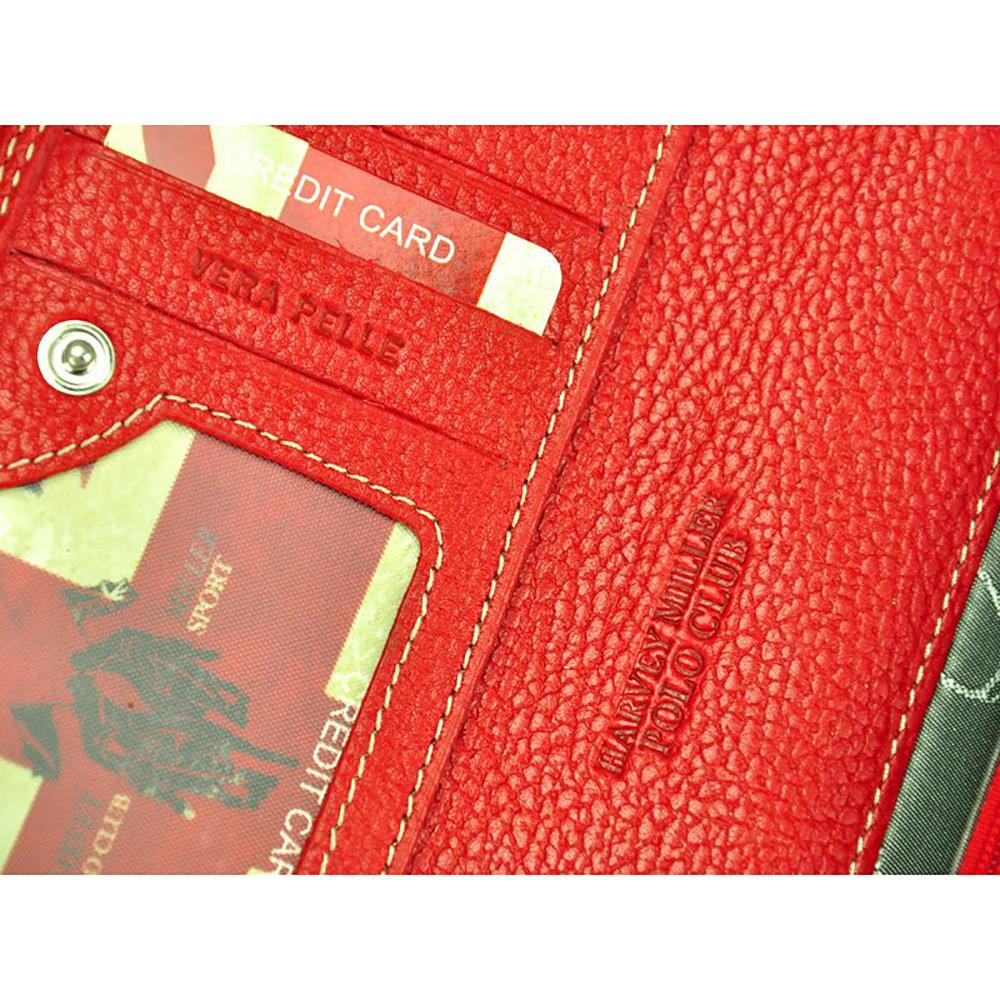 Дамско портмоне от естествена кожа GPD267, Червен 9