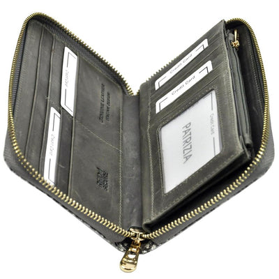 Дамско портмоне от естествена кожа GPD335, Сив - с RFID защита 7