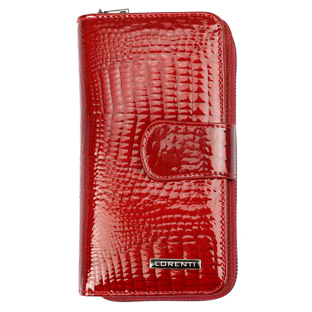 Дамско портмоне от естествена кожа GPD400, Червен - с RFID защита 1