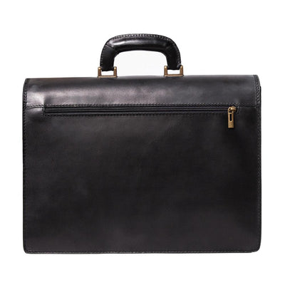 Мъжка бизнес чанта от естествена кожа GS577, Черен 3