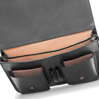 Мъжка бизнес чанта от естествена кожа GS578, Черен 3