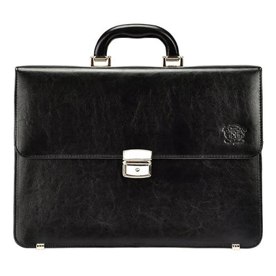Мъжка бизнес чанта от естествена кожа GS581, Черен 1