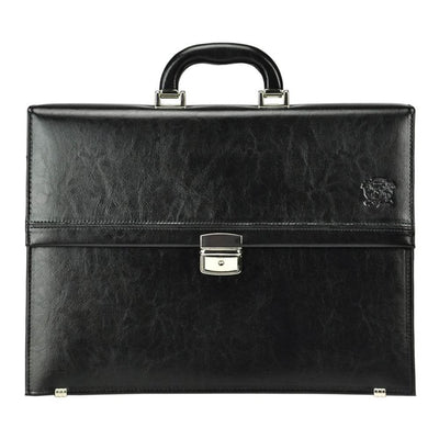 Мъжка бизнес чанта от естествена кожа GS582, Черен 1