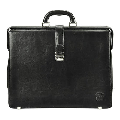 Мъжка бизнес чанта от естествена кожа GS584, Черен 1