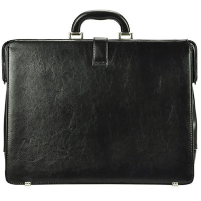 Мъжка бизнес чанта от естествена кожа GS584, Черен 9