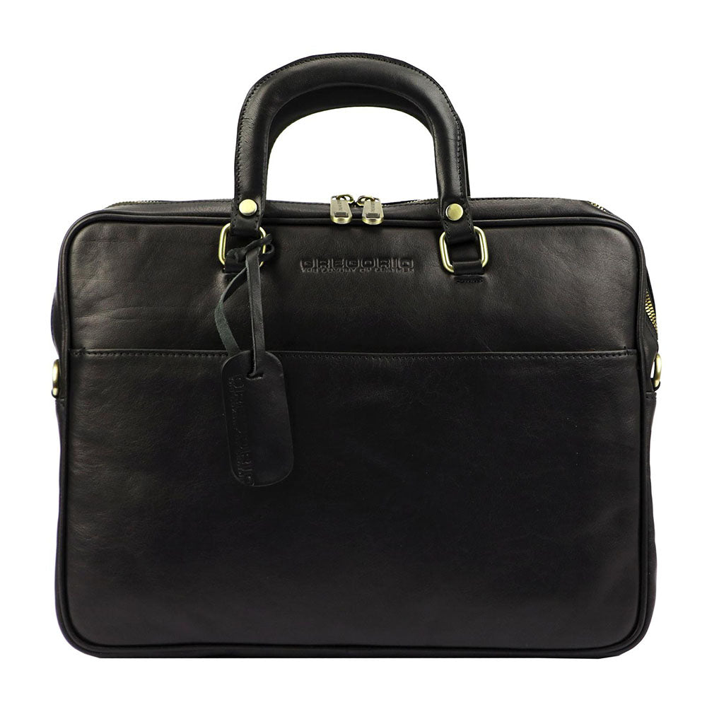 Мъжка бизнес чанта от естествена кожа GS586, Черен 1