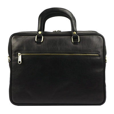 Мъжка бизнес чанта от естествена кожа GS586, Черен 7