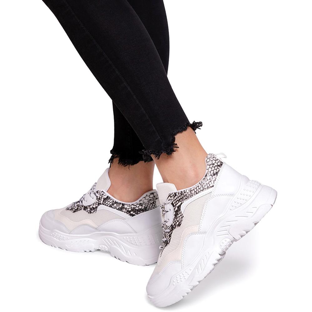 Дамски спортни обувки Hendra, Бял/Черен 1