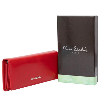 Pierre Cardin | Дамско портмоне от естествена кожа GPD046, Червен 2