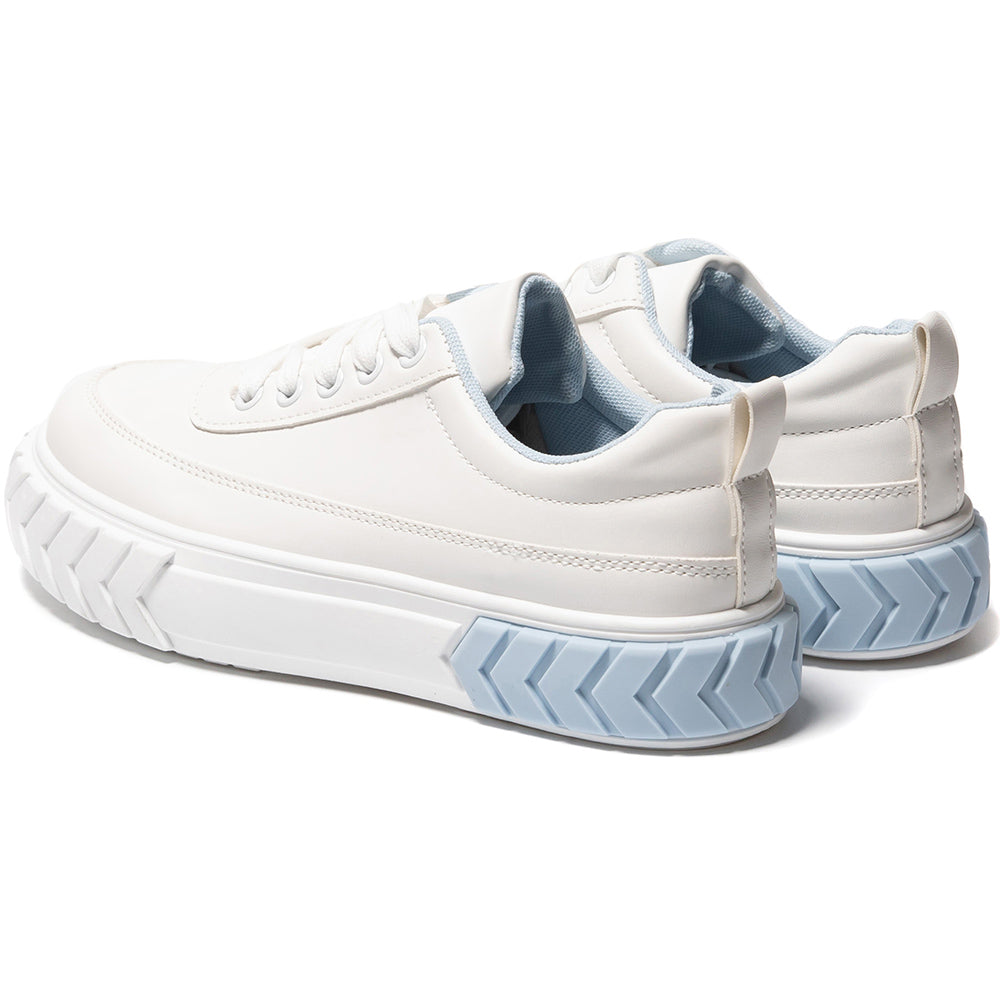 Дамски спортни обувки Ikaria, Бял/Светло син 4