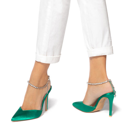 Дамски обувки Kalapini, Зелен 1
