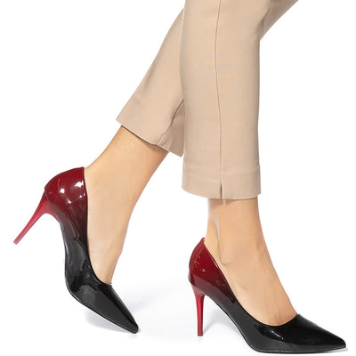Дамски обувки Mariah, Черен/Червен