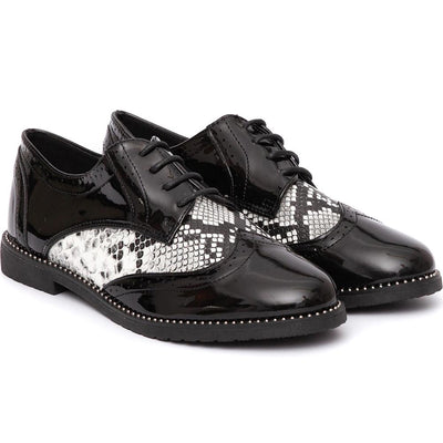Дамски обувки Nannie, Черен/Сив 2