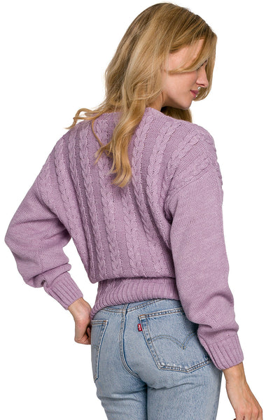 Дамски пуловер Bertille, Лилав 4