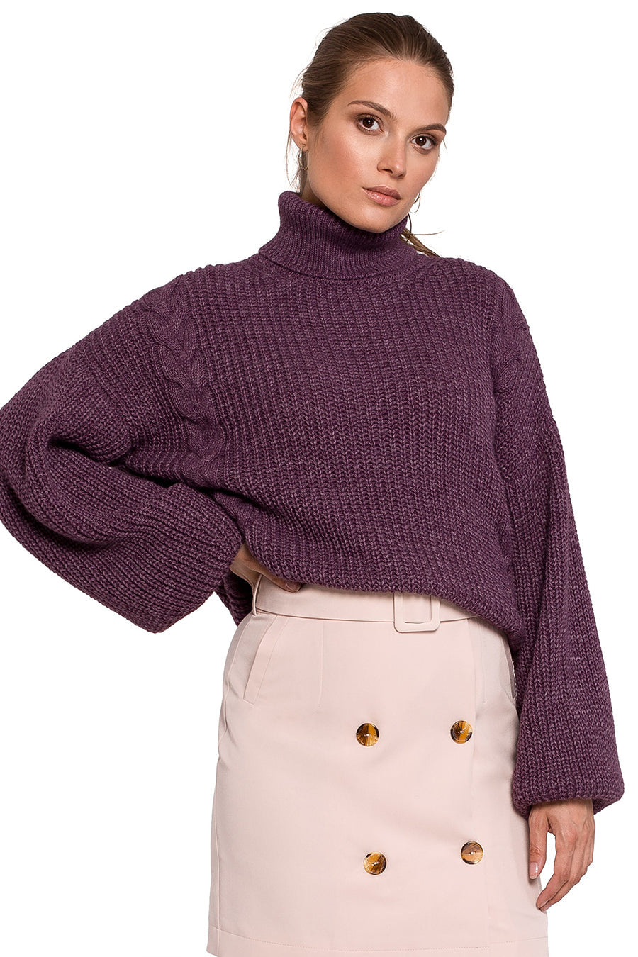 Дамски пуловер Chimena, Лилав 3