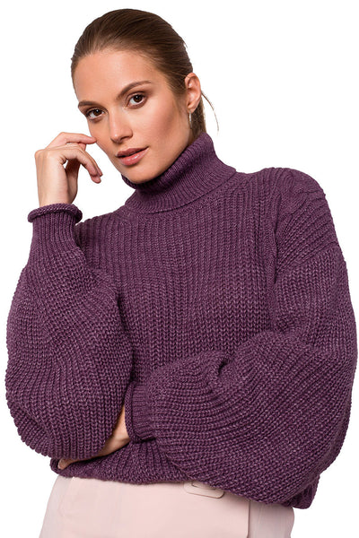 Дамски пуловер Chimena, Лилав 5