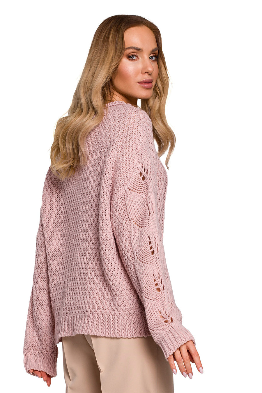 Дамски пуловер Keren, Розов 4