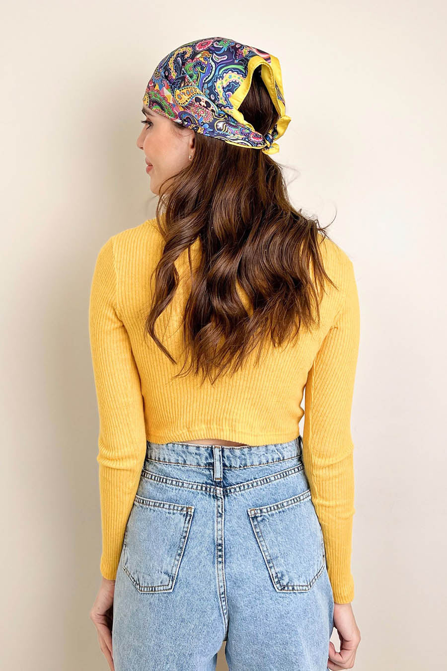 Дамски пуловер Sima, Жълт 5