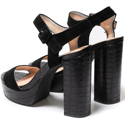 Дамски сандали Agata, Черен 4