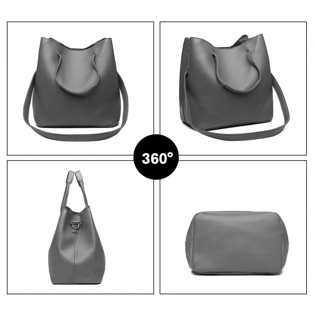 Комплект дамски чанти Seffora, Сив 2